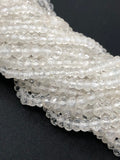 Clear Crystal Quartz Beads, Wholesale Bulk Beads, DIY Jewelry Making Supplies, Spiritual Energy Healing Chakra Gemstone Beads, 13" Strand