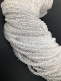 Crystal Quartz Beads, Gemstone Beads, Wholesale Beads, Bulk Beads, Jewelry Making Supplies, AAA Quality, 4-4.5mm, 13" Strand