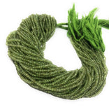 Natural Peridot Gemstone Beads, Genuine Gemstone Wholesale Beads, Bulk Beads for Jewelry Making, 3-3.5mm Beads, 13" Strand