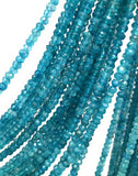 Natural Apatite Gemstone Beads, Genuine Gemstone Wholesale Jewelry Supplies for Jewelry Making, 4-5mm, 13" Strand