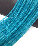 Natural Apatite Gemstone Beads, Genuine Gemstone Wholesale Jewelry Supplies for Jewelry Making, 4-5mm, 13" Strand