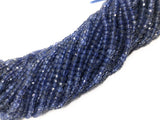 Natural Iolite Faceted Beads, Gemstone Beads, Wholesale Beads, Bulk Beads, AA Quality, 4-4.5mm, 13" Strand