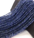 Natural Iolite Faceted Beads, Gemstone Beads, Wholesale Beads, Bulk Beads, AA Quality, 4-4.5mm, 13" Strand