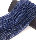 Natural Iolite Faceted Beads, Gemstone Beads, Wholesale Beads, Bulk Beads, AA Quality, 4-4.5mm, 13" Strand