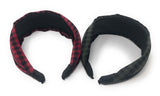 Wide Plaid Headband for Girls, Vintage Style Hairband, Gifts for Girls, Back to School, Adult Headband