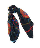 Printed Scrunchies for Women, Ponytail Holder Hair Tie for Girls, Long Tail Scarf Scrunchies for Women, Gifts for Girls