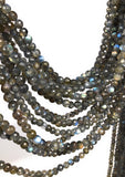Natural Labradorite Gemstone Beads, Bulk Wholesale Beads for Jewelry Making, 6-7mm, 14" Strand
