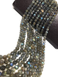 Natural Labradorite Gemstone Beads, Bulk Wholesale Beads for Jewelry Making, 6-7mm, 14" Strand
