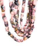 Pink Opal Gemstone Beads, Pink Opal Faceted Nugget Beads, Bulk Wholesale Beads, Jewelry Supplies, Jewelry Making, 13" Strand