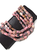 Pink Opal Gemstone Beads, Pink Opal Faceted Nugget Beads, Bulk Wholesale Beads, Jewelry Supplies, Jewelry Making, 13" Strand