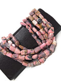 Pink Opal Gemstone Beads, Pink Opal Faceted Nugget Beads, Bulk Wholesale Beads, Jewelry Supplies, Jewelry Making, 13" Strand
