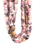 Pink Opal Gemstone Beads, Pink Opal Faceted Nugget Beads, Bulk Wholesale Beads, Jewelry Supplies, Jewelry Making, 13" Strand