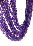 4mm Natural Amethyst Gemstone Beads, Jewelry Supplies for Jewelry Making, Wholesale Gemstone Beads, 13.5" Strand