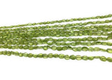 Natural Peridot Gemstone Oval Beads, Gemstone Wholesale Beads, Bulk Beads for Jewelry Making, 13"" Strand