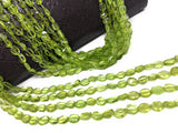 Natural Peridot Gemstone Oval Beads, Gemstone Wholesale Beads, Bulk Beads for Jewelry Making, 13"" Strand