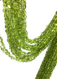 Natural Peridot Gemstone Oval Beads, Gemstone Wholesale Beads, Bulk Beads for Jewelry Making, 13"" Strand