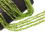 Natural Peridot Gemstone Oval Beads, Gemstone Wholesale Beads, Bulk Beads for Jewelry Making, 13"" Strand