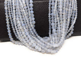 Natural Chalcedony Gemstone Beads, Jewelry Supplies for Jewelry Making, Wholesale Gemstone Beads, 13.5" Strand