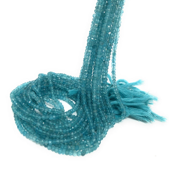 Natural Apatite Gemstone Beads, Genuine Gemstone Wholesale Jewelry Supplies for Jewelry Making, 3.5-4mm, 13