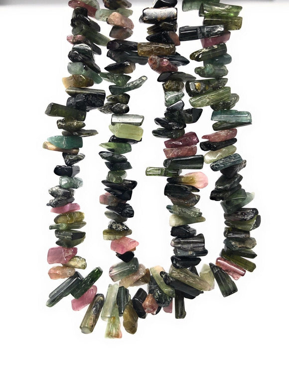 Multi Tourmaline Gemstone Beads - Rough Polished, Tourmaline Gemstone Beads, Jewelry Supplies, Wholesale Beads, 8