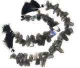Labradorite Gemstone Beads, Natural Rough Polished Labradorite Beads, Wholesale Beads, Bulk Beads, 8" Strand