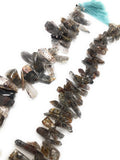 Multi Rutile Beads - Rough Polished, Gemstone Beads, Jewelry Supplies for Jewelry Making, Wholesale Beads, Bulk Beads, 8" Strand