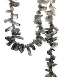 Green Rutile Beads - Rough Polished, Gemstone Beads, Jewelry Supplies for Jewelry Making, Wholesale Beads, Bulk Beads, 8" Strand