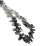 Green Rutile Beads - Rough Polished, Gemstone Beads, Jewelry Supplies for Jewelry Making, Wholesale Beads, Bulk Beads, 8" Strand