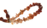 Natural Carnelian Beads - Rough Polished, Carnelian Gemstone Beads, Jewelry Supplies for Jewelry Making, Bulk Wholesale Beads, 8" Strand