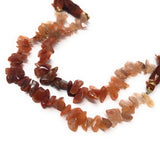 Natural Carnelian Beads - Rough Polished, Carnelian Gemstone Beads, Jewelry Supplies for Jewelry Making, Bulk Wholesale Beads, 8" Strand