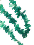 Natural Green Onyx Beads - Rough Polished , Gemstone Beads, Wholesale Beads, Bulk Beads, Jewelry Making for Jewelry Supplies, 8" Strand