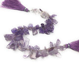 Amethyst Gemstone Beads - Rough Polished, Wholesale Gemstone Beads, February Gemstone, Spirituality Crystal Beads, Healing Beads, 8" Strand