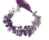 Amethyst Gemstone Beads - Rough Polished, Wholesale Gemstone Beads, February Gemstone, Spirituality Crystal Beads, Healing Beads, 8" Strand
