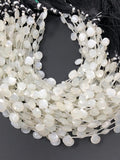 White Moonstone Beads, Gemstone Beads, Jewelry Supplie for Jewelry Making, Wholesale Beads, Bulk Beads, 8mm -10mm, 8"Strand