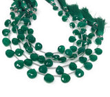 Green Onyx Beads, Gemstone Beads, Wholesale Beads, Bulk Beads, Jewelry Supplies for Jewelry Making, 8.5mm - 11mm, 8" Strand
