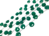 Green Onyx Beads, Gemstone Beads, Wholesale Beads, Bulk Beads, Jewelry Supplies for Jewelry Making, 8.5mm - 11mm, 8" Strand