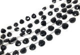 Black Onyx Beads, Gemstone Beads, Wholesale Beads, Bulk Beads, Jewelry Supplies for Jewelry Making, 8mm -9mm, 8" Strand