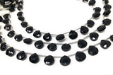 Black Onyx Beads, Gemstone Beads, Wholesale Beads, Bulk Beads, Jewelry Supplies for Jewelry Making, 8mm -9mm, 8" Strand
