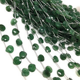 Green Strawberry Quartz Beads, Gemstone Beads, Jewelry Supplies for Jewelry Making, Wholesale Bulk Beads, 8" Strand