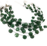 Green Strawberry Quartz Beads, Gemstone Beads, Jewelry Supplies for Jewelry Making, Wholesale Bulk Beads, 8" Strand