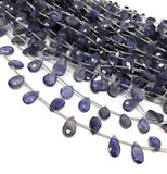 Natural Iolite Beads, Gemstone Beads, Wholesale Beads, Bulk Beads, Jewelry Making Supplies, 8" Strand
