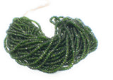Natural Chrome Diopside Beads, Gemstone Beads, Wholesale Beads, Jewelry Supplies for Jewelry Making, AAA+ Grade, 3-5mm , 16" strand