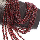 Natural Garnet Gemstone Beads, Garnet Beads, Jewelry Supplies for Jewelry Making, Wholesale Beads, Bulk Beads, AAA+ Quality, 16.5" Strand