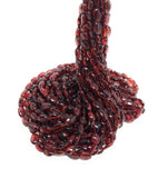 Natural Garnet Gemstone Beads, Garnet Beads, Jewelry Supplies for Jewelry Making, Wholesale Beads, Bulk Beads, AAA+ Quality, 16.5" Strand