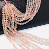 Morganite Beads, Gemstone Beads, Jewelry Supplies for Jewelry Making, Natural Morganite, 4.5-5mm , 12.5" Strand AAA Quality