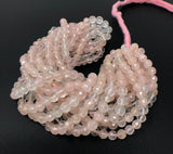 Morganite Beads, Gemstone Beads, Jewelry Supplies for Jewelry Making, Natural Morganite, 4.5-5mm , 12.5" Strand AAA Quality