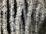 Rainbow Moonstone Gemstone Beads, Blue Flash Moonstone Beads, Wholesale Bulk Beads, AAA+ Quality, 3mm- 5mm, 16" Strand