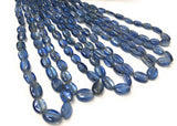 Kyanite Beads, Gemstone Beads, Jewelry Supplies, Wholesale Bulk Beads, Natural Kyanite Smooth Beads AAA+ Grade, 6x4mm-12x8mm, 15" Strand
