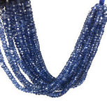 Kyanite Gemstone Beads, Jewelry Supplies, Wholesale Bulk Beads, Natural Kyanite Faceted Beads AAA Grade, 3.5mm - 5mm
