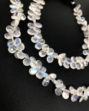 Rainbow Moonstone Beads, Moonstone Beads, Gemstone Beads, Jewelry Supplies, Wholesale Beads, AAA+ Quality, 7x6mm -10x7mm, 9.75" Strand